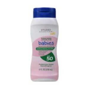 Studio Selection Sunscreen Lotion For Babies Spf 50 UVA-UVB Broad Spectrum 8 OZ